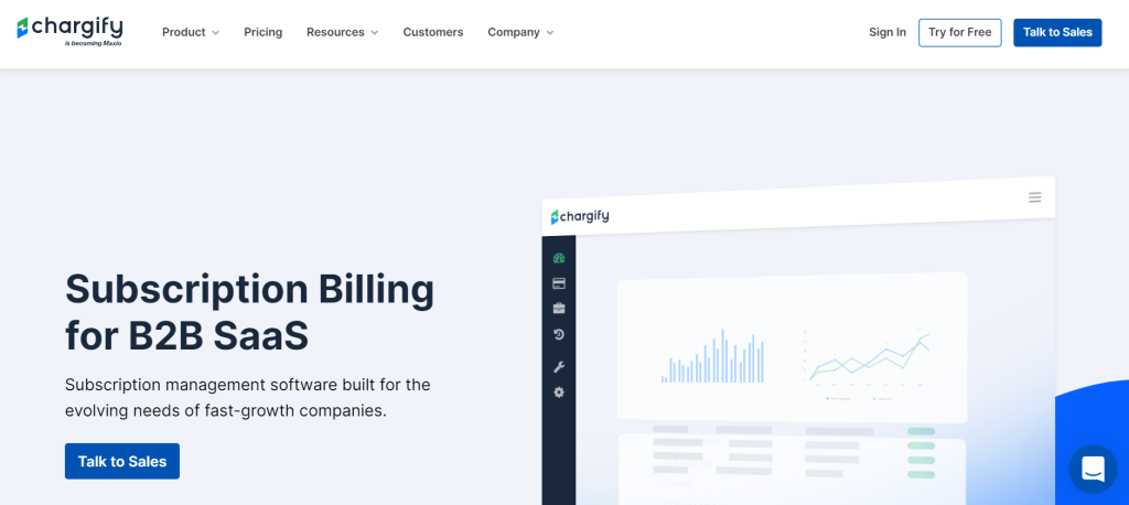Chargify homepage: Subscription Billing for B2B SaaS